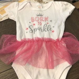 Born to Sparkle Tutu Onesie